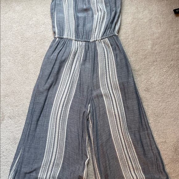 Juniper Blu Striped Strapless Jumpsuit - Picture 8 of 10